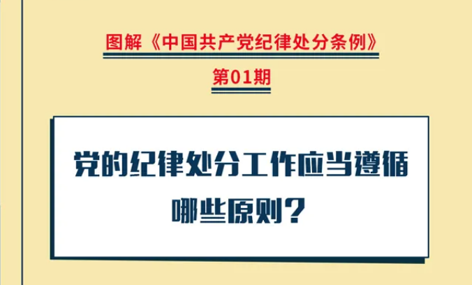 【党纪学习教育】图解党的纪律处分工作应当遵循哪些原则